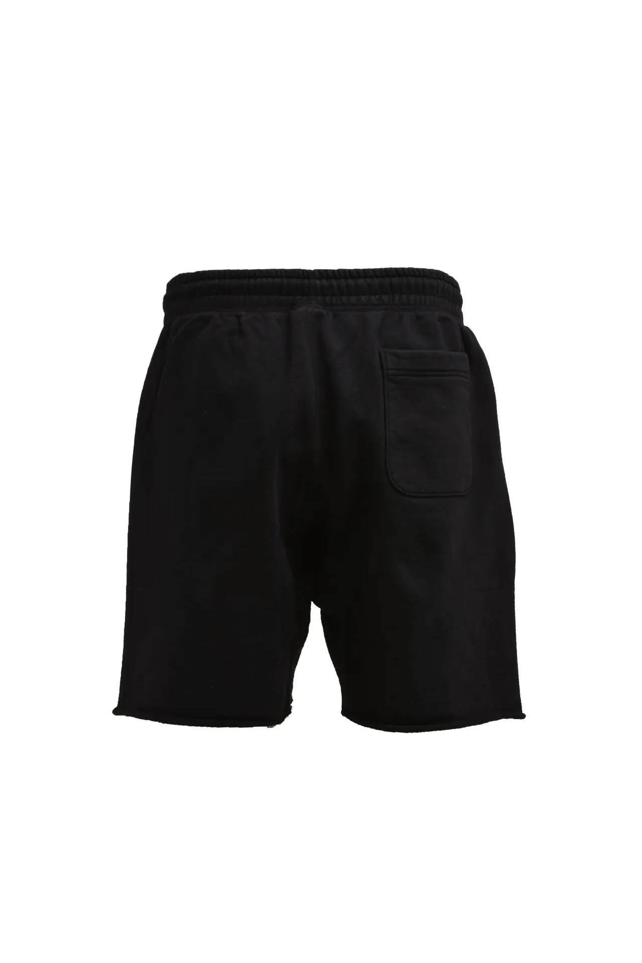 SAINT Mxxxxxx 'SAINT' SWEAT SHORTS/GRY/BLK embroidered SAINT LOGO basic shorts, distressed gray/washed black S-XL, four needles and six threads throughout, produced by a major domestic factory, imported Tajima machine embroidery, washed and distressed, original version